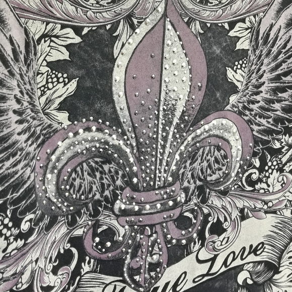 Grunge Biker Tshirt Metal Grommets Reverse Tie Die - Picture 10 of 17